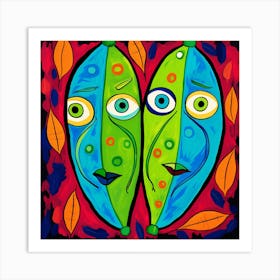 Two Faces 2 Art Print