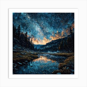 Milky River Art Print