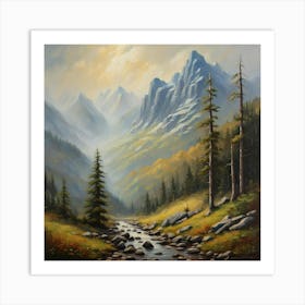 Mountain Stream Art Print