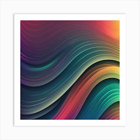 Abstract Wave Background 1 Art Print