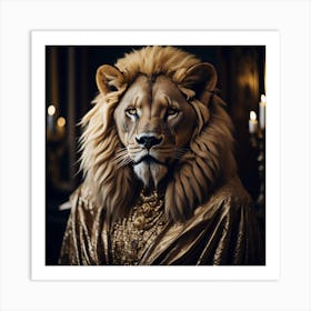 King Lion Art Print