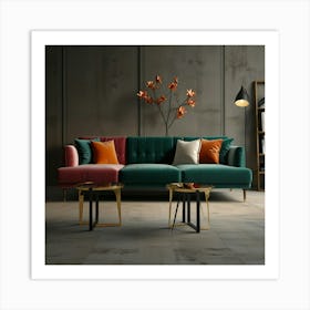 Modern Living Room 1 Art Print