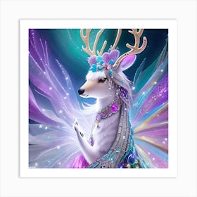 Fairy Deer Art Print