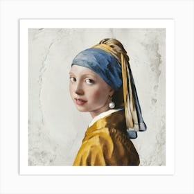 Girl With A Pearl Earring Art Print