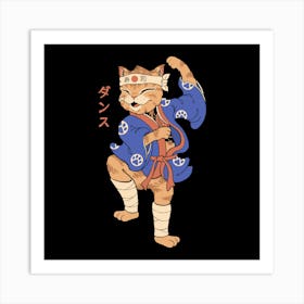 Meowster Cat Dance Art Print