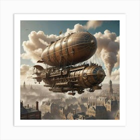 Steampunk Airship 1 Art Print