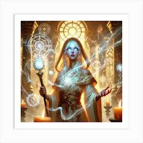 Priestess Kaida Divine Vision Art Print