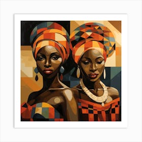 Two African Women 3 Art Print