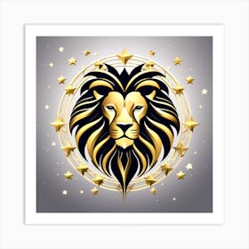 Zodiac symbol, a Lion Art Print