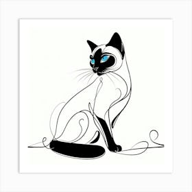 Siamese Cat 2 Art Print