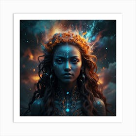 Queen of the cosmos Art Print