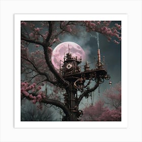 Steampunk Tree Art Print