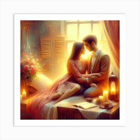 Couple In Love Art Print