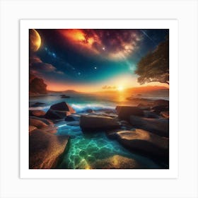 Beautiful Night Sky Art Print