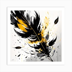 Feather Painting 9 Art Print