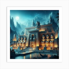 Egyptian Temple 1 Art Print