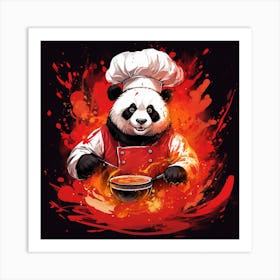 Panda Chef Art Print