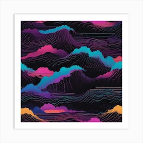 Wave Pattern Art Print