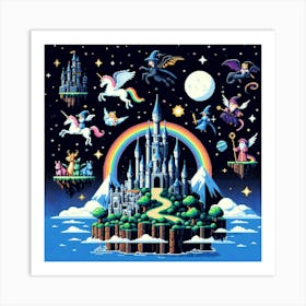 8-bit magical kingdom 2 Art Print