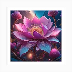 Lotus Flower Art Print