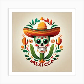 Mexican Skull 99 Art Print