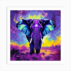 Elephant In The Sky Art Print