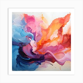 Ethereal Strokes Art Print