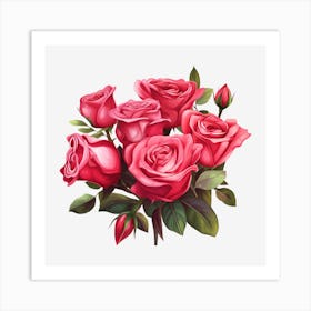 Bouquet Of Roses 18 Art Print