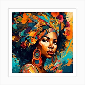 African Woman 42 Art Print