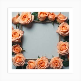 Frame Of Roses 7 Art Print