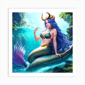 Mermaid 10 Art Print