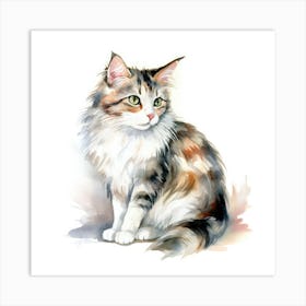 Minuet Cat Portrait 3 Art Print