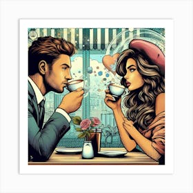 Coffee Lovers 1 Art Print