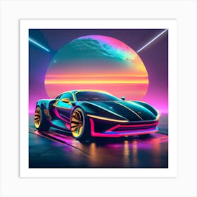 Futuristic Car Art Print