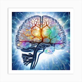 Human Brain 100 Art Print