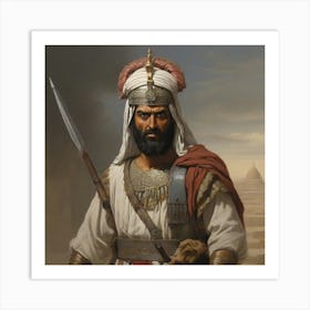 Leonardo Diffusion Xl An Imaginary Image Of An Umayyad Warrior 0 Art Print