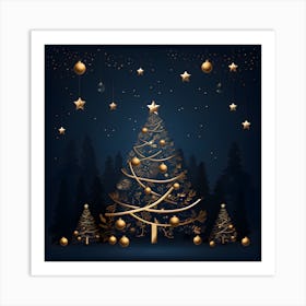 Elegant Christmas Design Series027 Art Print