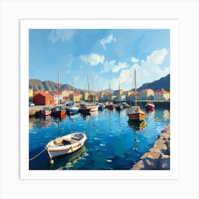 Marina - Marina Stock Videos & Royalty-Free Footage Art Print