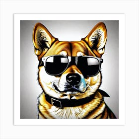 Shiba Inu 9 Art Print