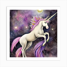 Celestial Unicorn Art Print