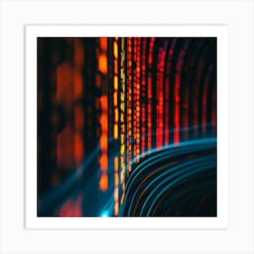 Abstract Image Of A Computer Screen 3 Art Print