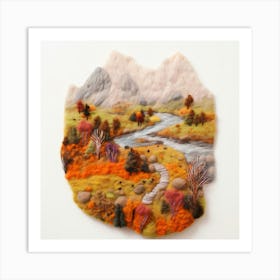 Felt Landscape Art Print