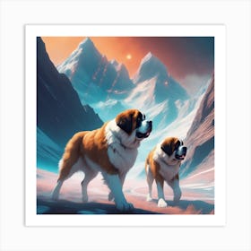 St Bernards Art Print