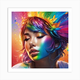 Rainbow Girl 2 Art Print