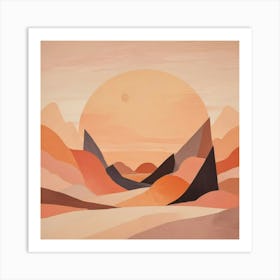 Abstract Landscape - Abstract Stock Videos & Royalty-Free Footage 1 Art Print