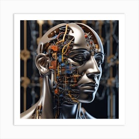 Humanoid Robot 12 Art Print