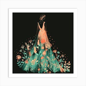 Flower Girl In A Dress Art Print