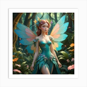 Fairy In The Forest 9 Art Print