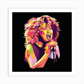 Tina Turner in wpap pop art Art Print