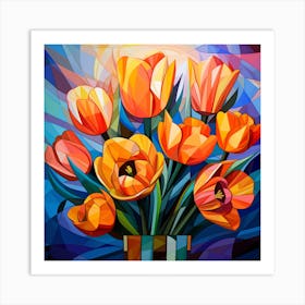 Tulips In A Vase 1 Art Print